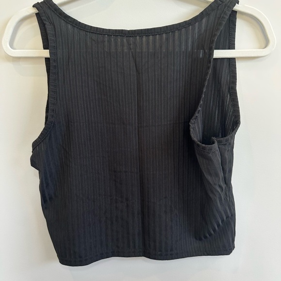 3 Piece set. Cropped tank top, shorts and sleeveless duster. New XL - Picture 5 of 16